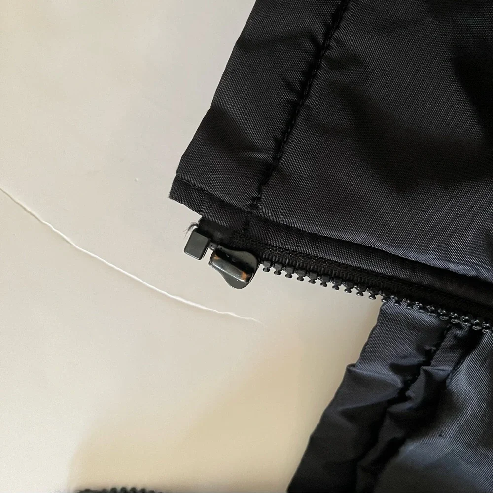 Kenneth Cole Reaction Black Collared Puffer Jacket